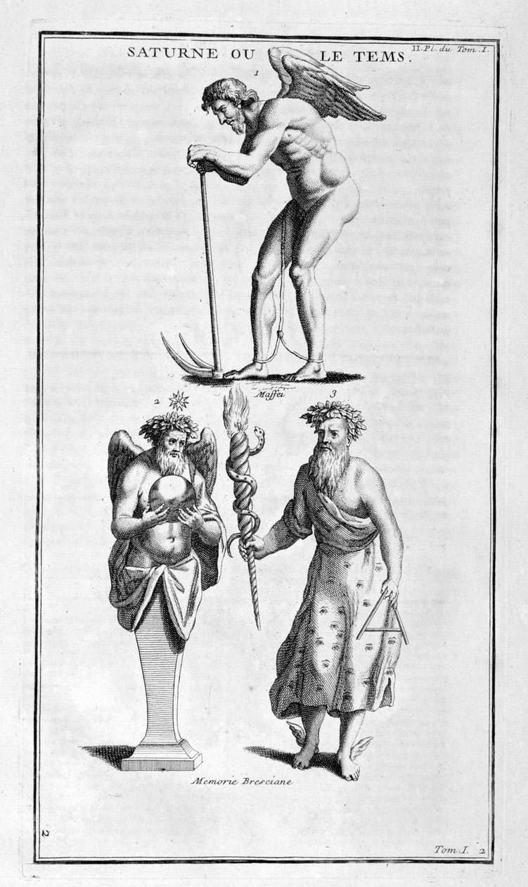 土星，1757年。 作者 伯纳德·德·蒙福孔