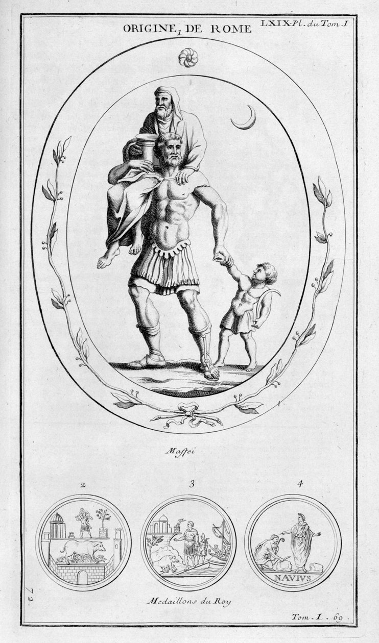 罗马的起源，1757年 作者 伯纳德·德·蒙福孔