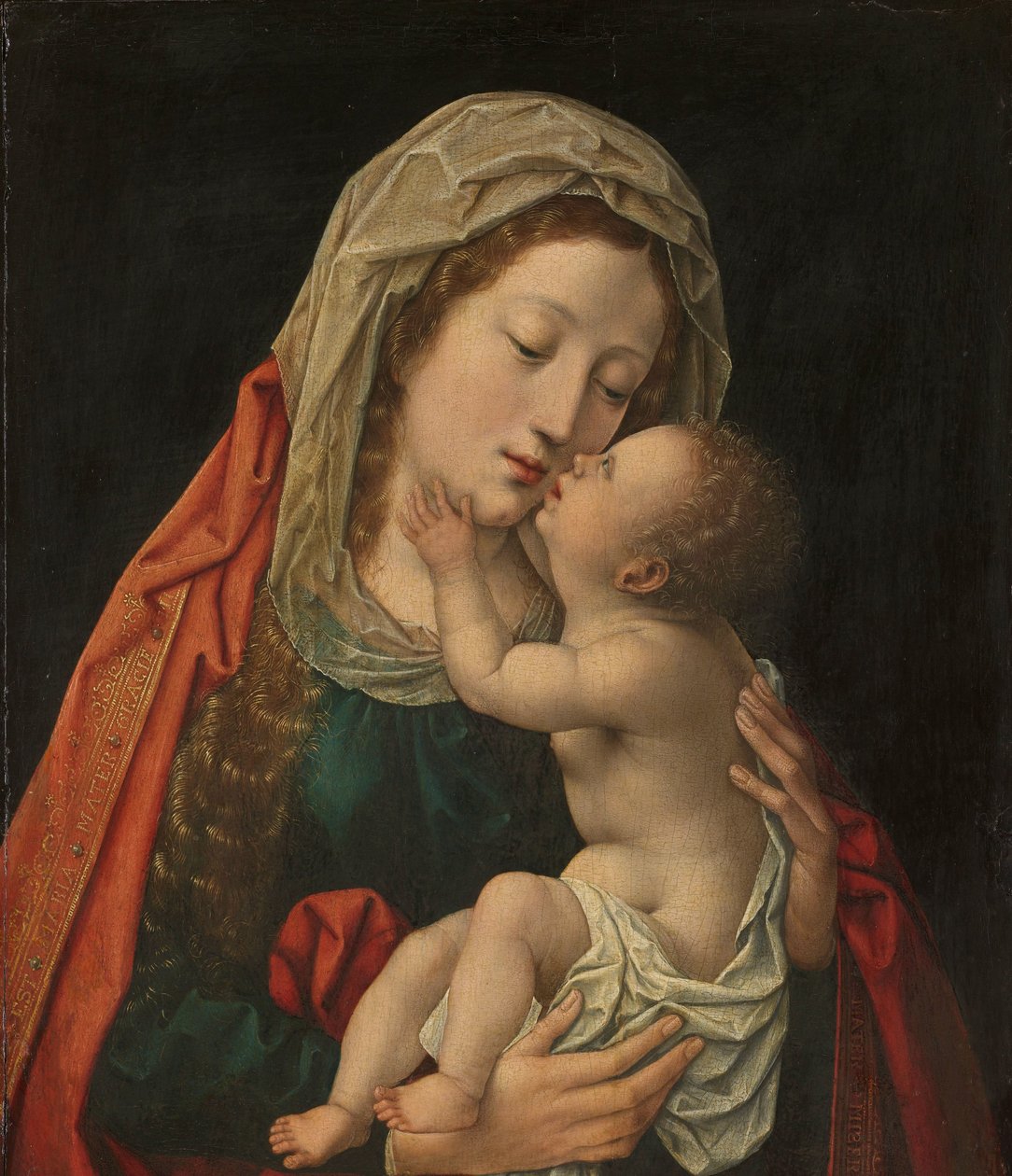 圣母与圣子 作者 伯纳德·范·奥利（Bernard van Orley）（车间）