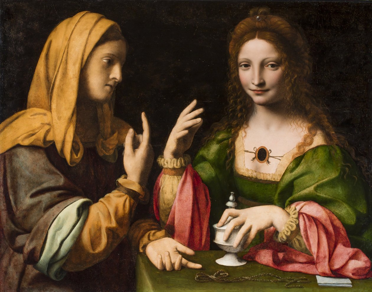 Magdalen的转换，c.1520 作者 贝纳迪诺·路易尼