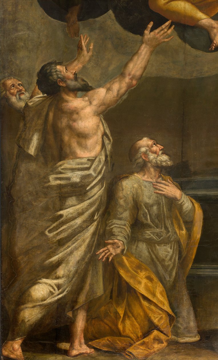 后殿，由 Bernardino Gatti 称为 Il Sojaro 的祭坛画，由 Giovanni Battista Trotti 完成，称为 IL Malosso，圣母升天 作者 贝尔纳迪诺·加蒂