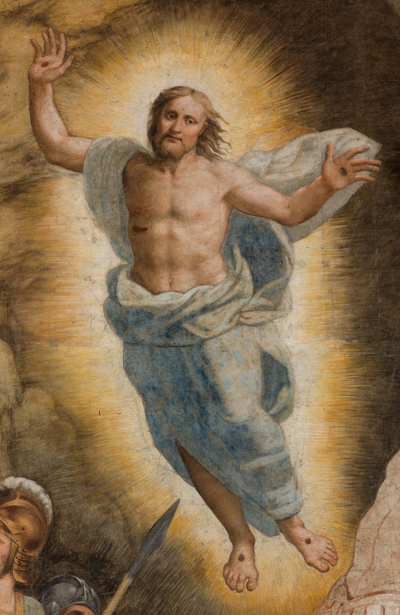Counterfaccata, Bernardino Gatti, Resurrection 1529, 细节 作者 贝尔纳迪诺·加蒂