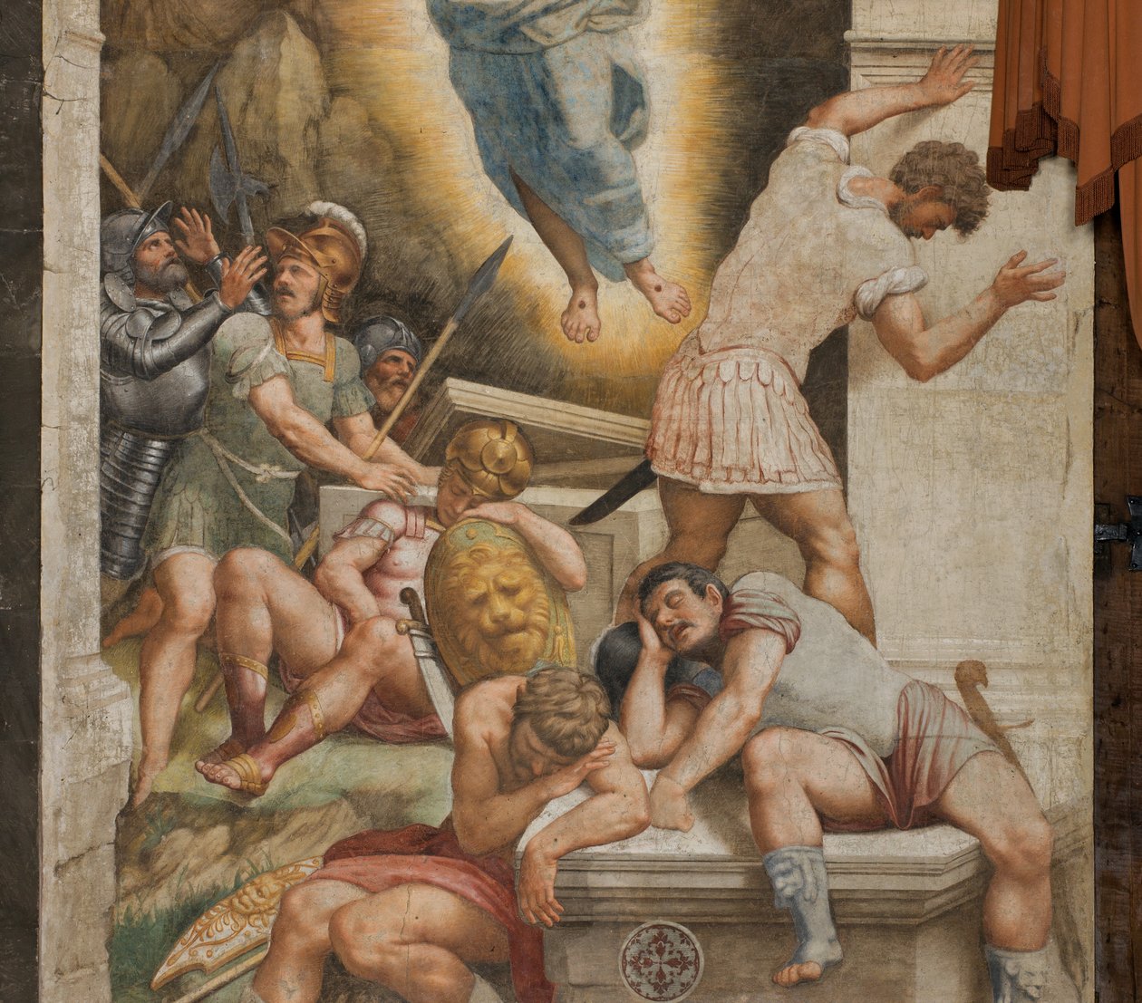 Counterfaccata, Bernardino Gatti, 复活 1529, 详细说明 作者 贝尔纳迪诺·加蒂