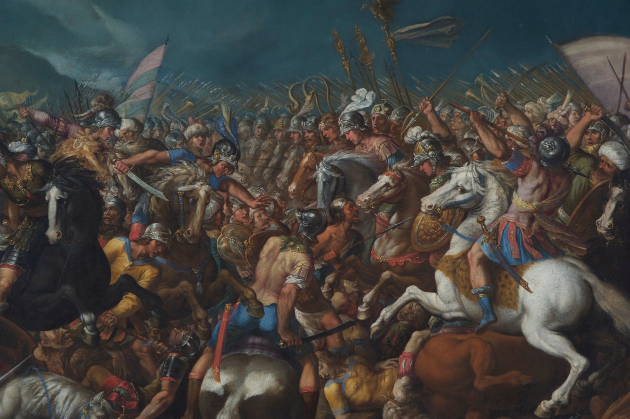Scipio Africanus和汉尼拔之间的斗争c。 1616-1618 作者 贝纳迪诺·切萨里（Bernardino Cesari）