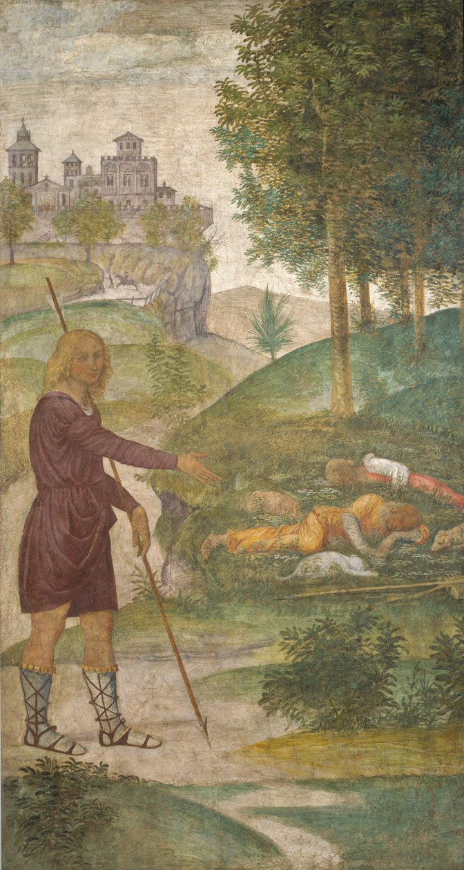 塞法勒斯和仙女，约 1520-1522 年（壁画） 作者 贝纳迪诺·路易尼