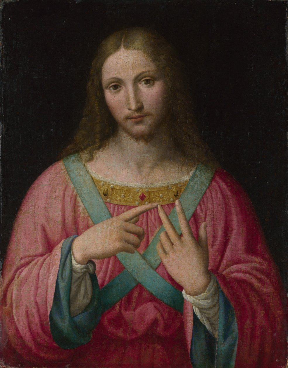 基督，1530年后。 作者 贝纳迪诺·卢尼（Bernardino Luini）之后。