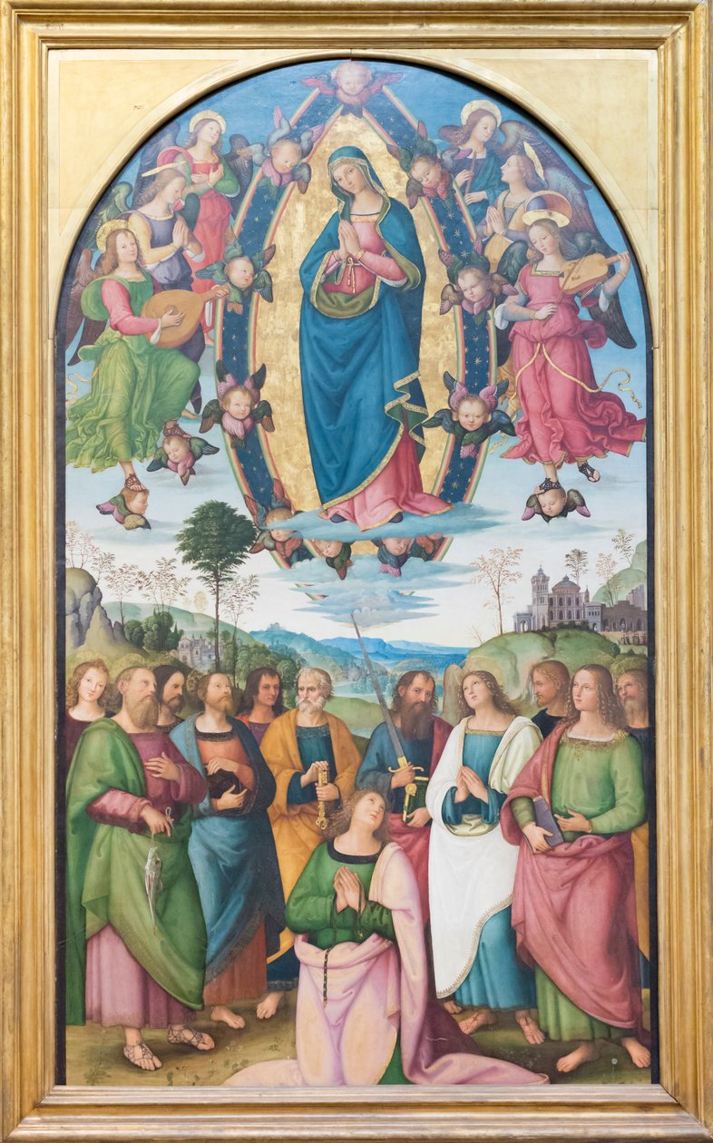 圣母玛利亚的假设 作者 Bernardino di Betto（及工作室）Pinturicchio