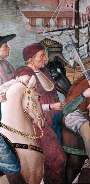 Cardinal Domenico Capranica, detail from 
