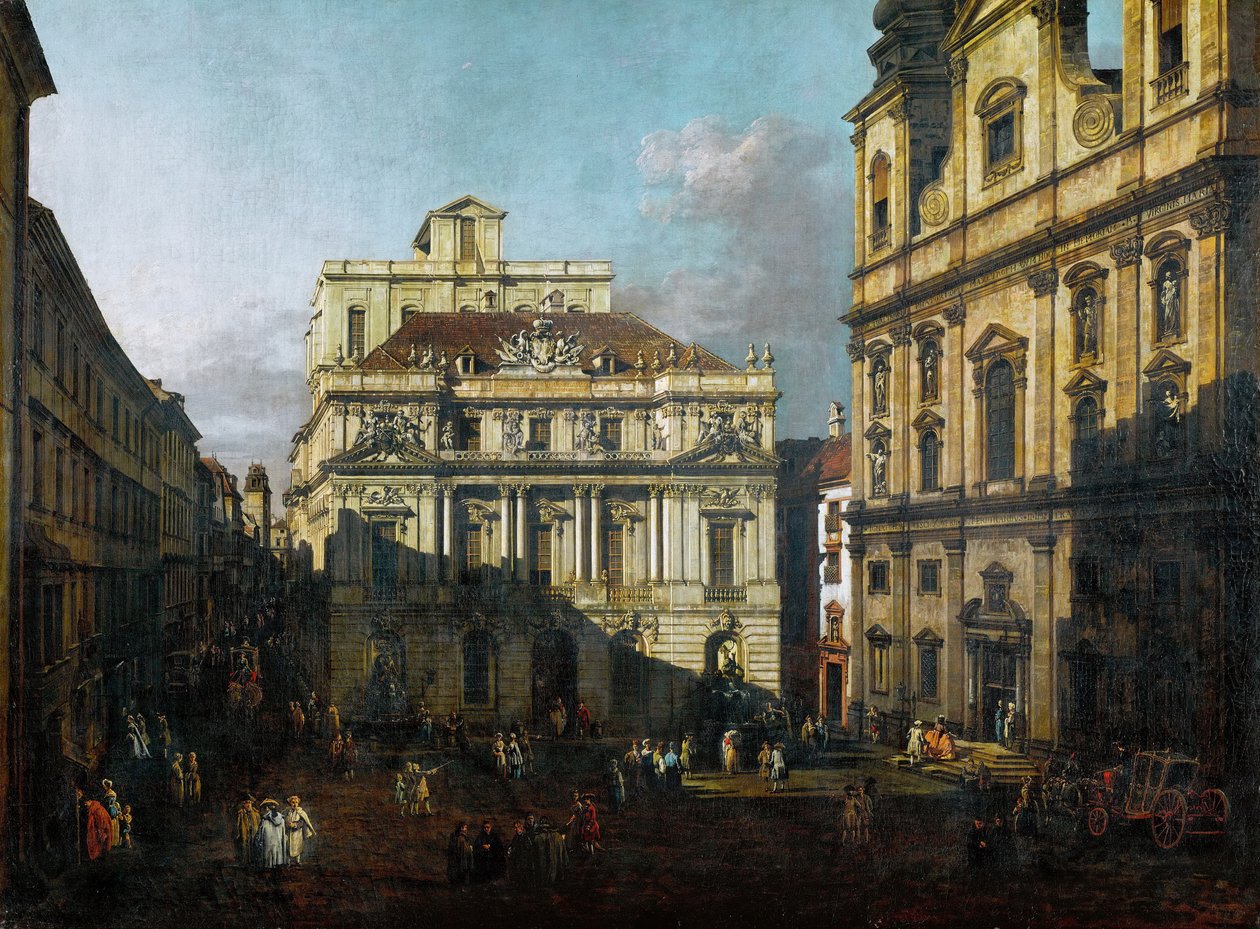 广场在大学前面 作者 贝尔纳多·贝洛托（Canaletto）
