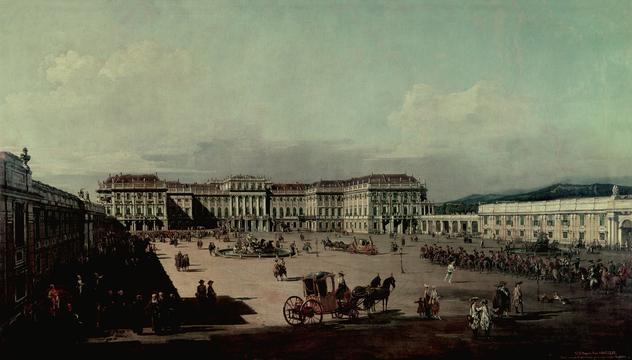Castle Schonbrunn，1759-60 作者 贝尔纳多·贝洛托（Canaletto）