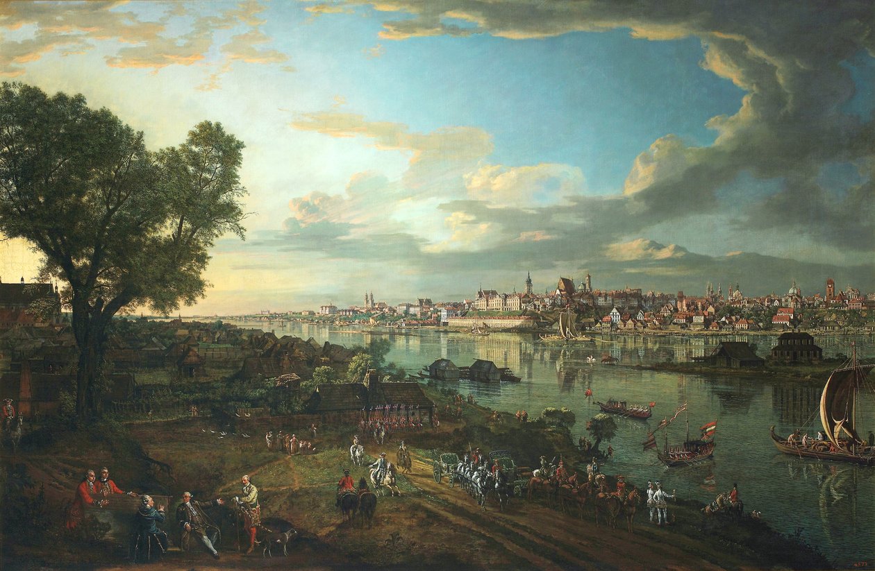 华沙看法从Praga的 作者 贝尔纳多·贝洛托（Canaletto）