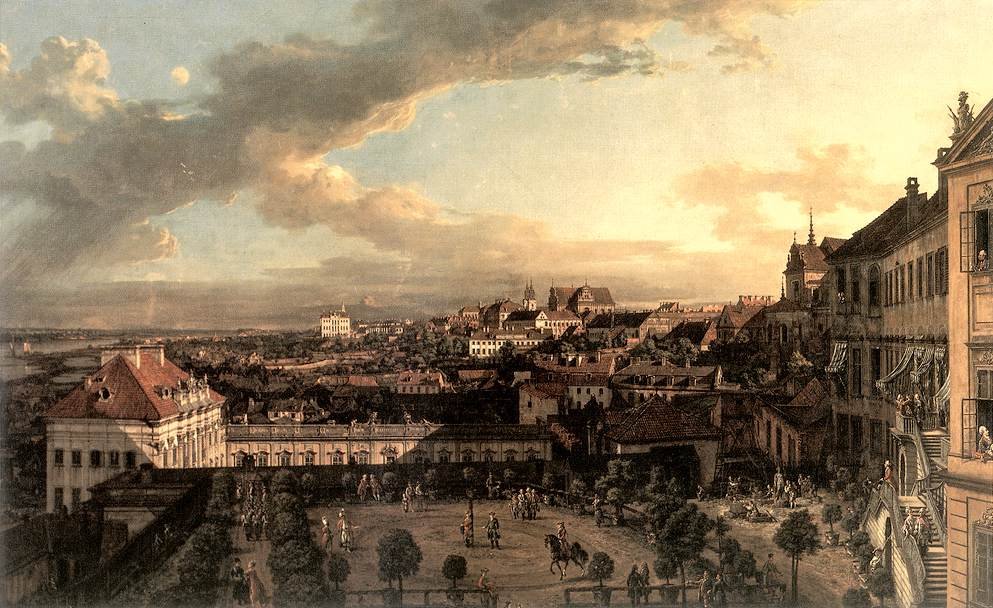华沙看法从王宫的 作者 贝尔纳多·贝洛托（Canaletto）