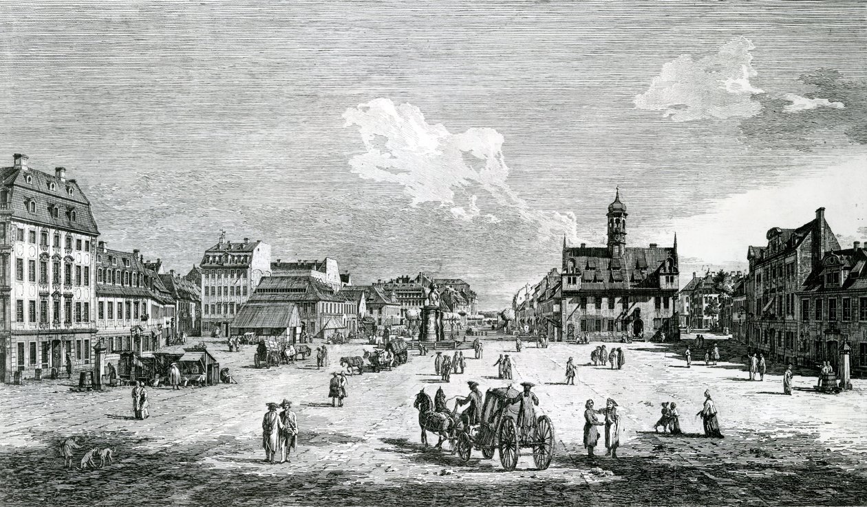 德累斯顿的视图 作者 贝尔纳多·贝洛托（Canaletto）