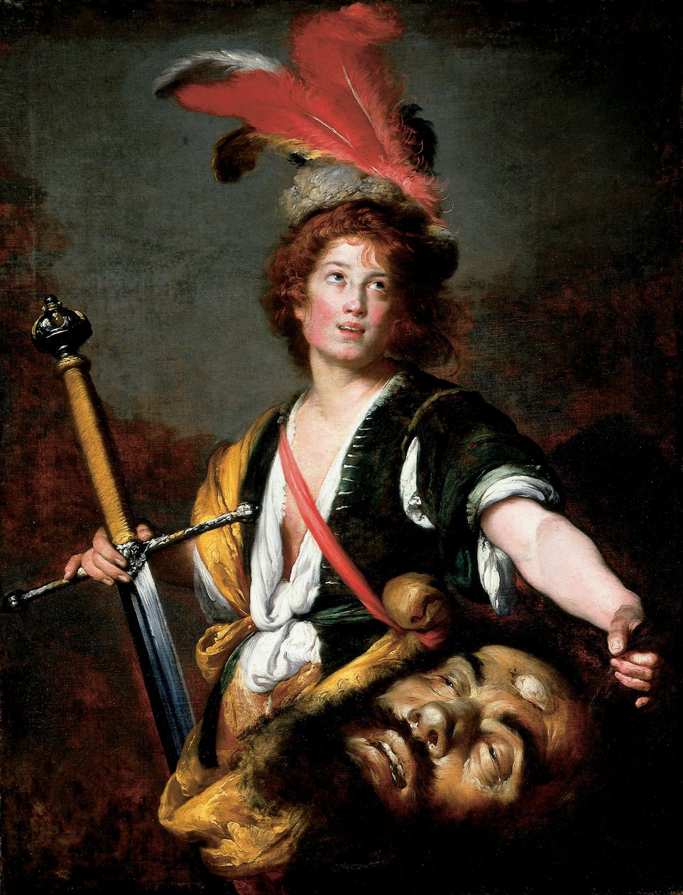 大卫与歌利亚的头 作者 贝尔纳多·斯特罗兹（Bernardo Strozzi）
