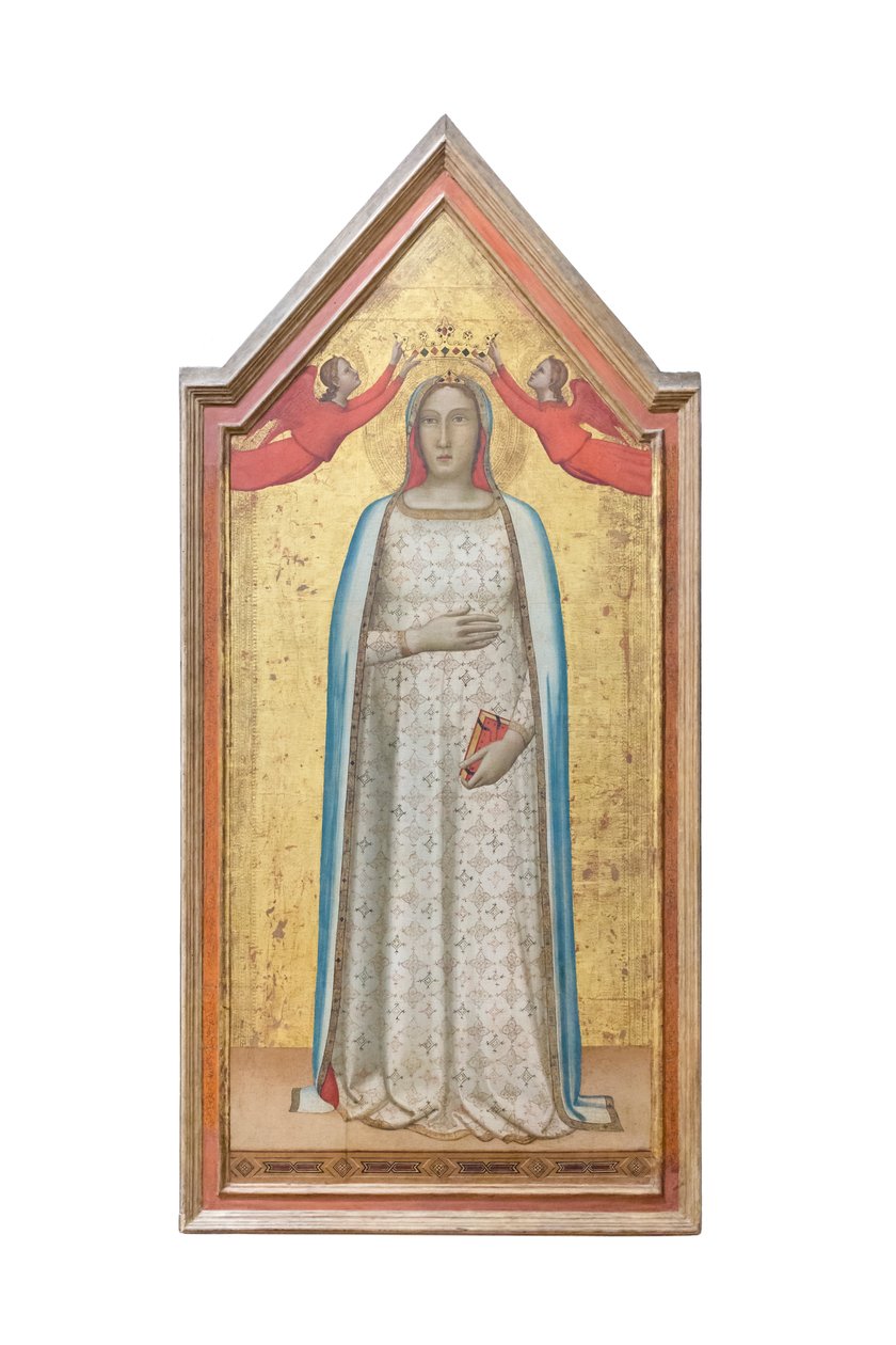 天使加冕的 "圣母玛利亚"（Madonna del parto 作者 贝尔纳多（车间）达迪