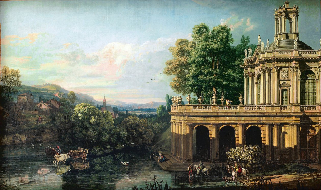 宫殿建筑的奇思妙想 作者 贝尔纳多·贝洛托（Canaletto）