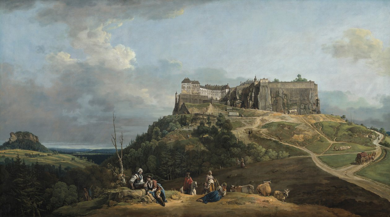 柯尼希斯坦要塞 作者 贝尔纳多·贝洛托（Canaletto）