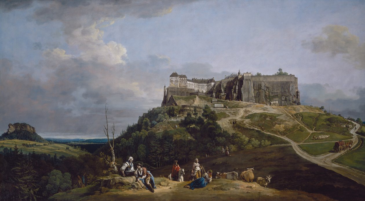 科尼格施泰因要塞 作者 贝尔纳多·贝洛托（Canaletto）