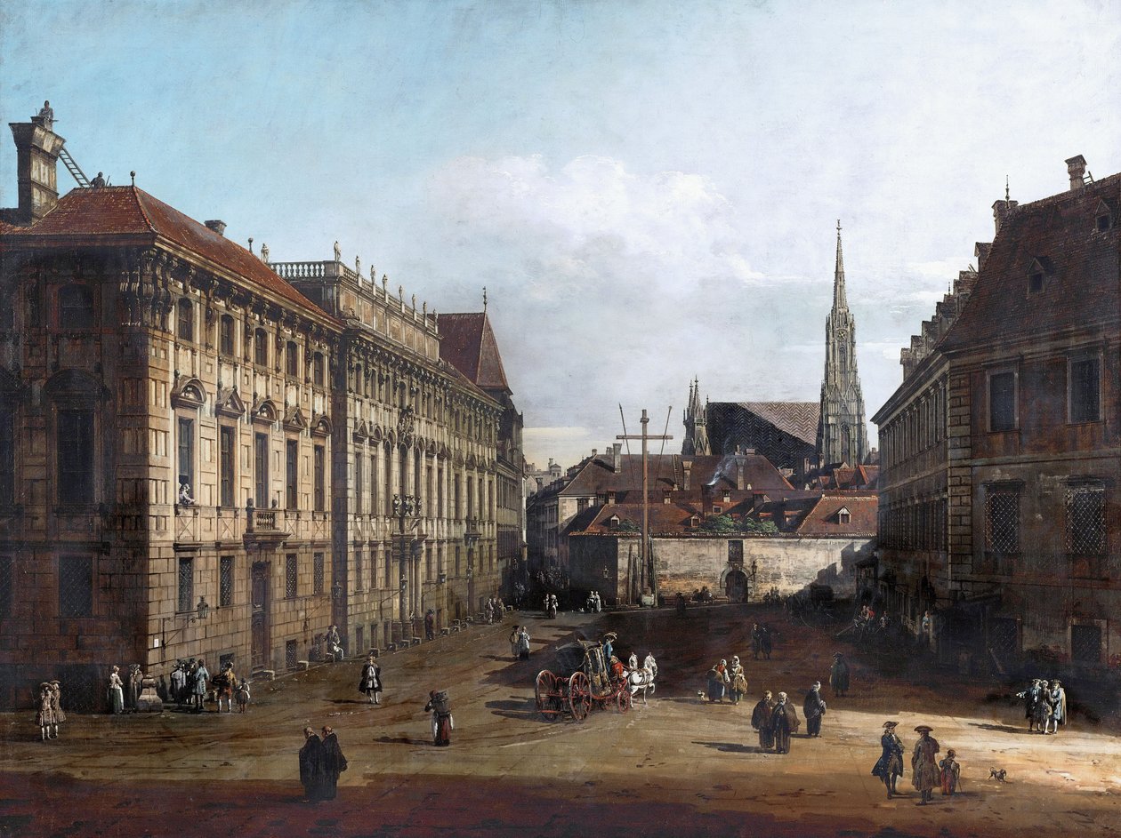 维也纳的洛布科维茨广场 作者 贝尔纳多·贝洛托（Canaletto）