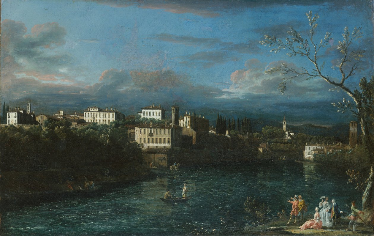 Vaprio d&39;Adda 作者 贝尔纳多·贝洛托（Canaletto）