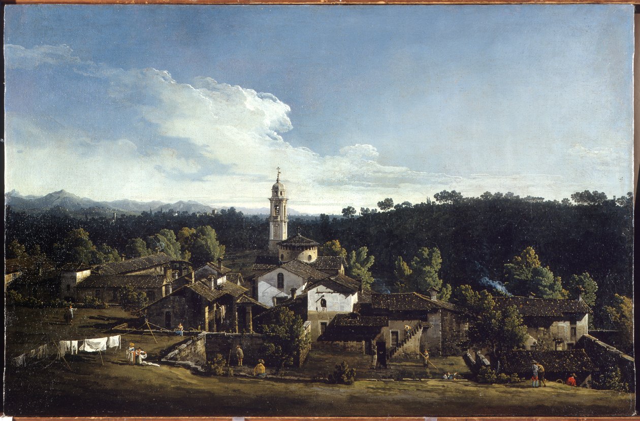 View of Gazzada 作者 贝尔纳多·贝洛托（Canaletto）