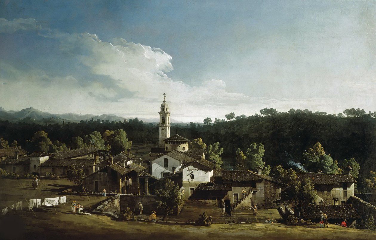 加扎达的景色，1744年。 作者 贝尔纳多·贝洛托（Canaletto）