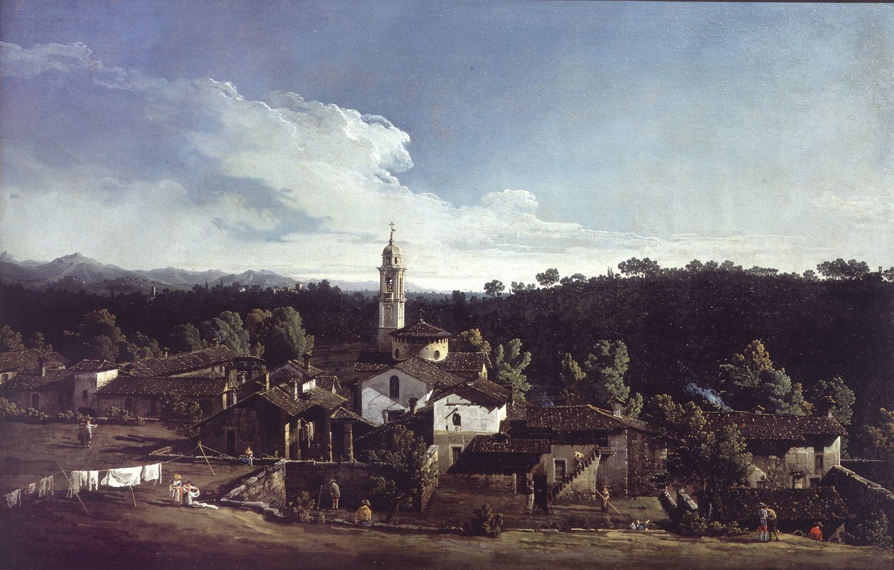 瓦雷泽附近的加扎达景观 作者 贝尔纳多·贝洛托（Canaletto）