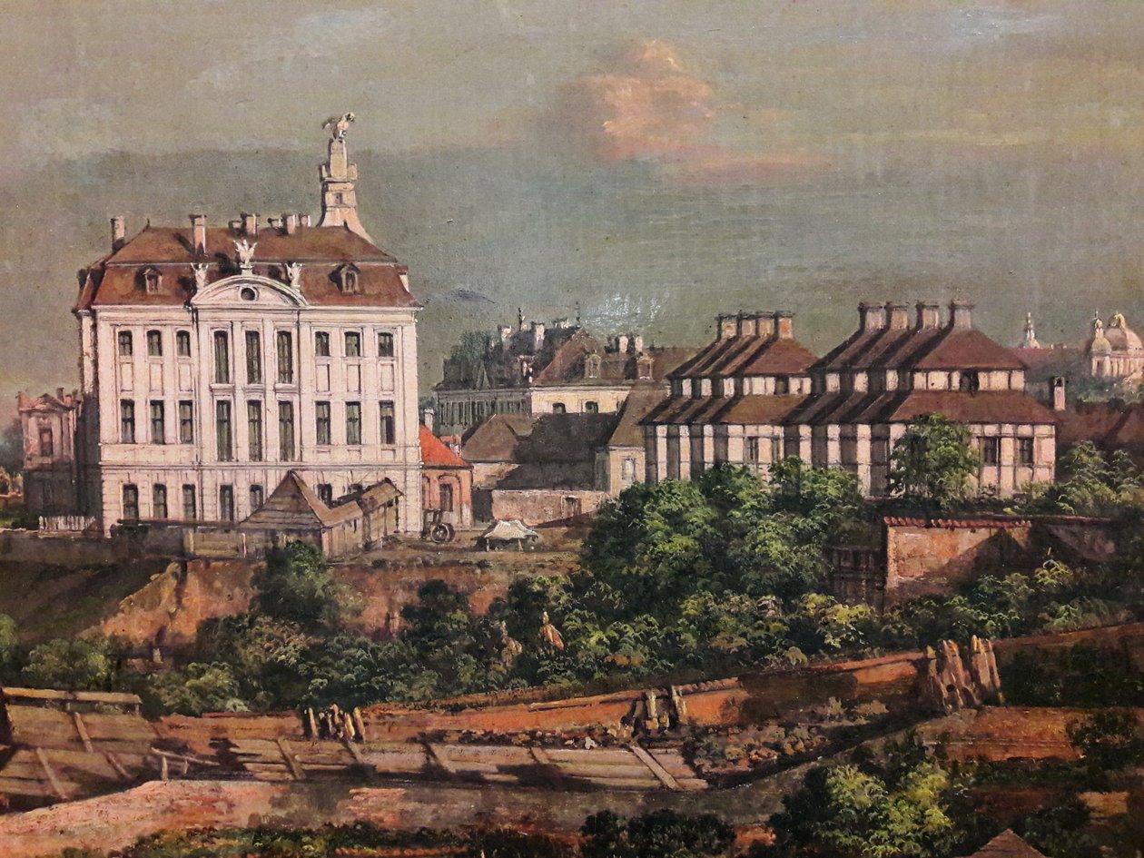 华沙从皇家城堡的视图（详细） 作者 贝尔纳多·贝洛托（Canaletto）