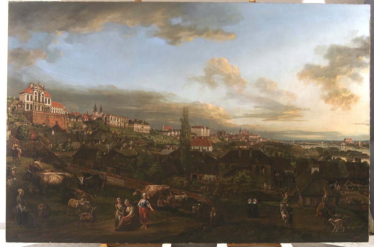 华沙看法有Ordynacki宫殿的，1772年 作者 贝尔纳多·贝洛托（Canaletto）