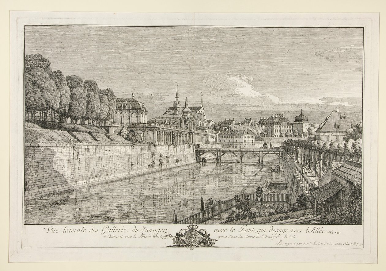 德累斯顿茨温格宫景观 作者 贝尔纳多·贝洛托（Canaletto）