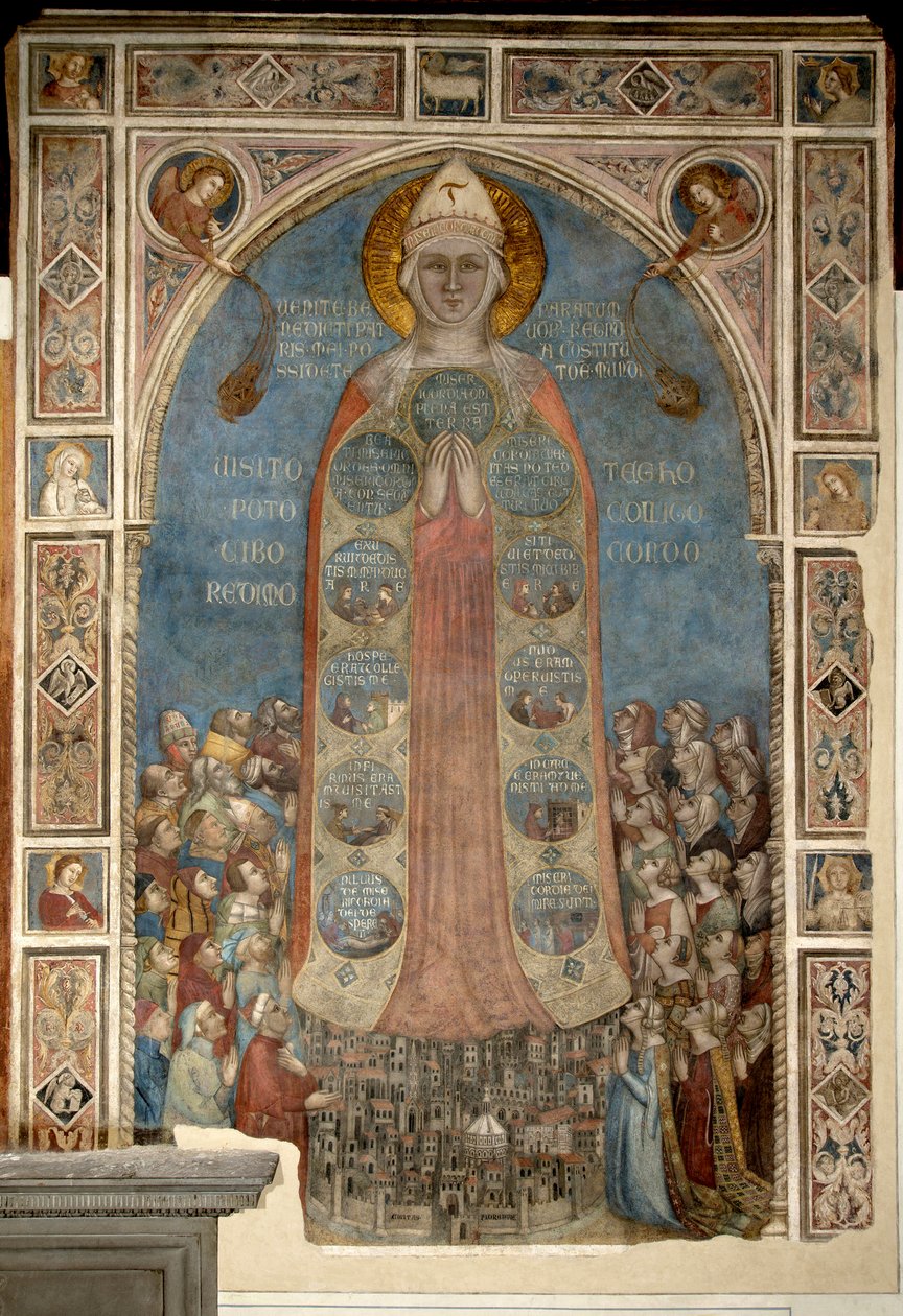 Madone de la Misericorde - Madonna of Mercy par Daddi, Bernardo (1290-1350) 作者 伯纳多·达迪