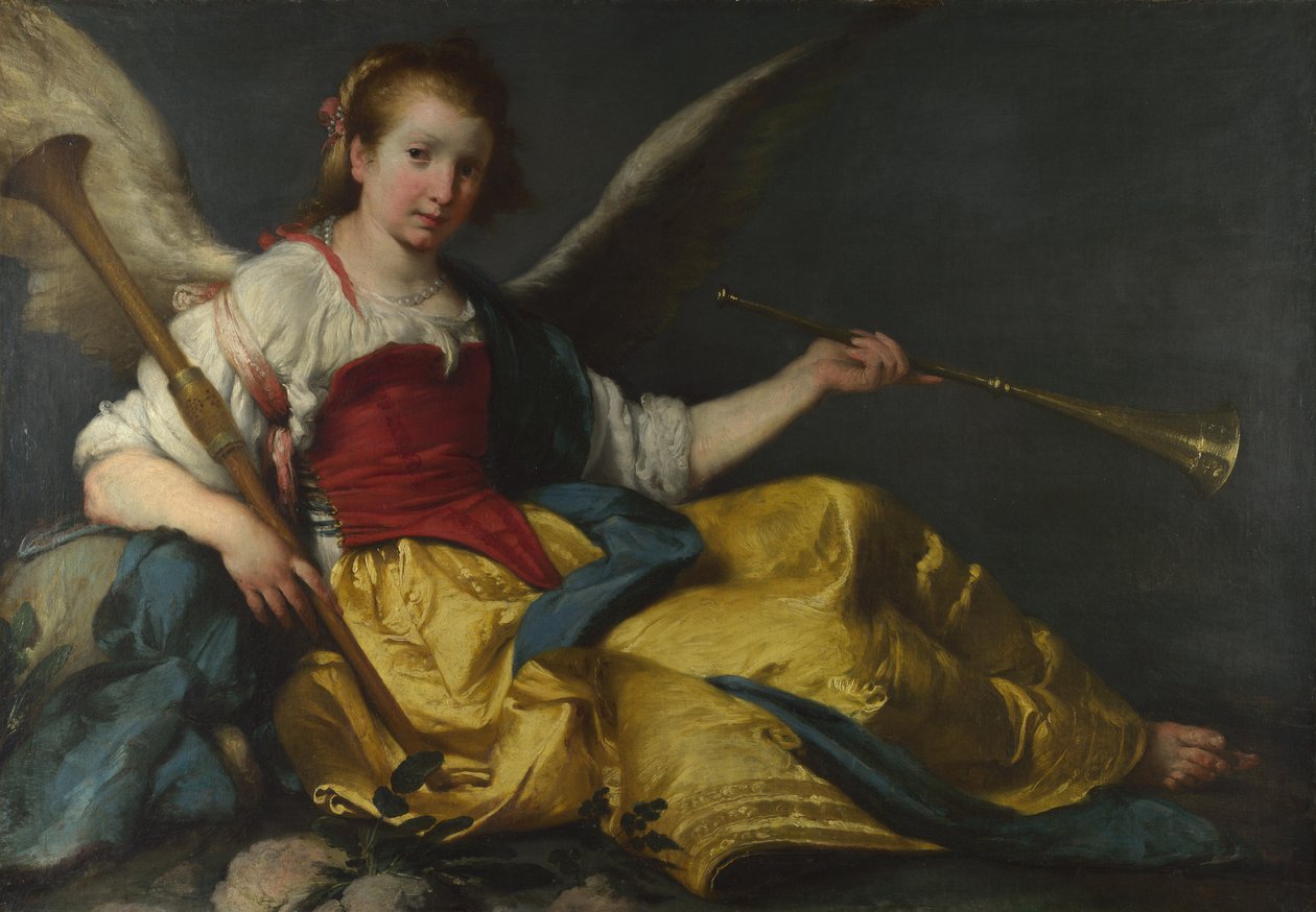 人格化名望c。 1635 作者 贝尔纳多·斯特罗兹（Bernardo Strozzi）