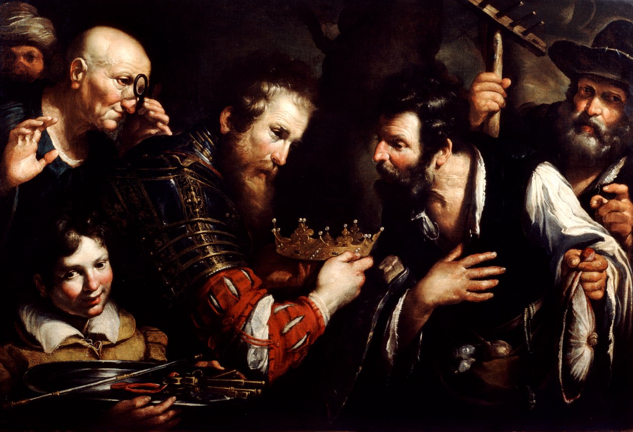 亚历山大大帝（Abdolomino）篡夺王位，十七世纪 作者 贝尔纳多·斯特罗兹（Bernardo Strozzi）