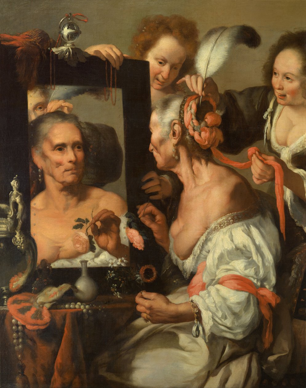 无常的寓意（老妖精） 作者 贝尔纳多·斯特罗兹（Bernardo Strozzi）