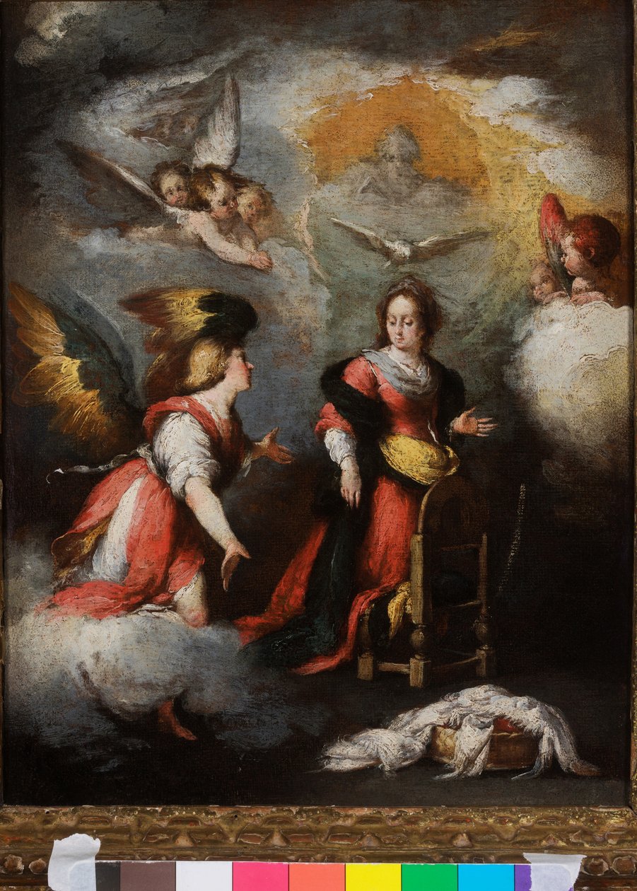 天使报喜 作者 贝尔纳多·斯特罗兹（Bernardo Strozzi）