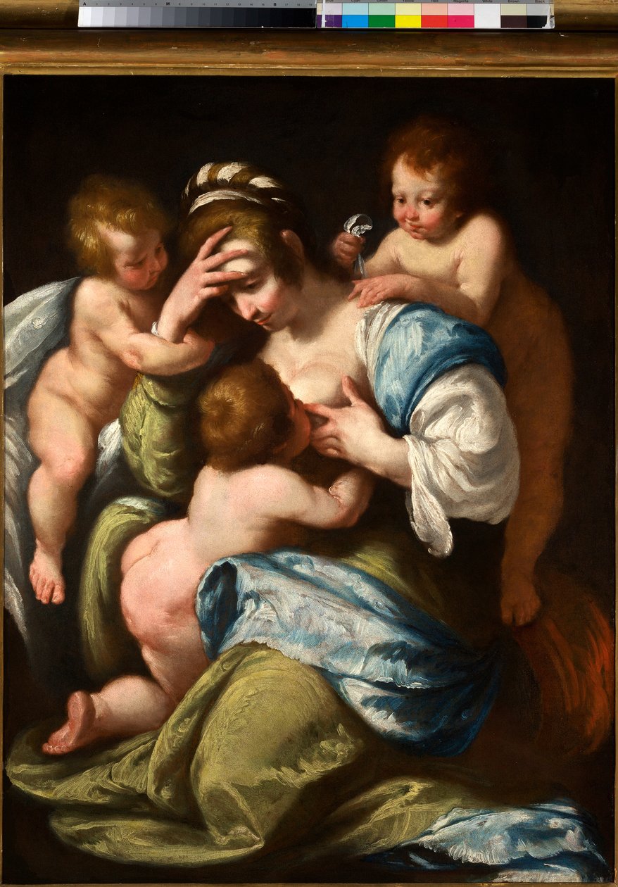 基督教慈善机构，c.1610（布面油画） 作者 贝尔纳多·斯特罗兹（Bernardo Strozzi）