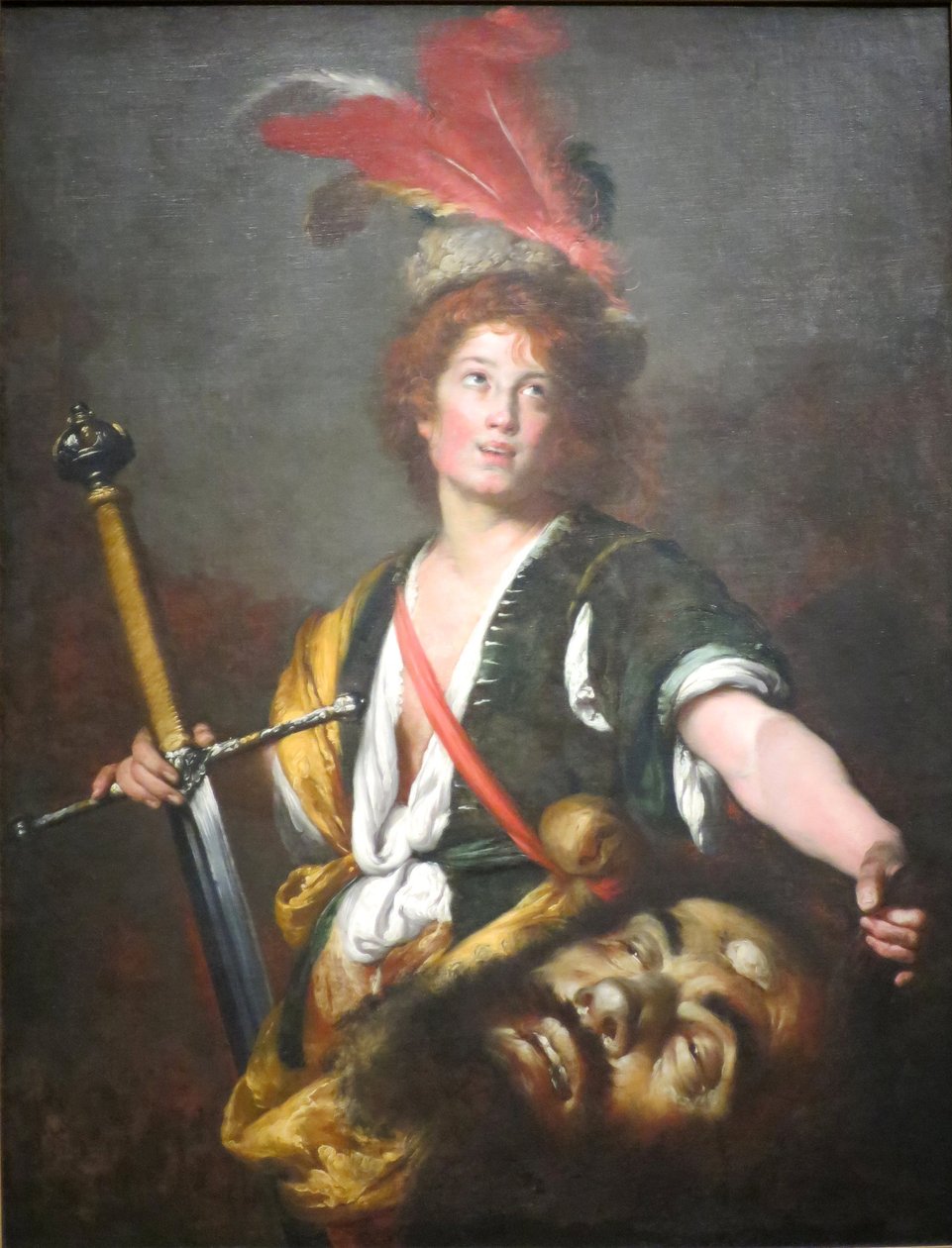大卫与歌利亚的头 作者 贝尔纳多·斯特罗兹（Bernardo Strozzi）