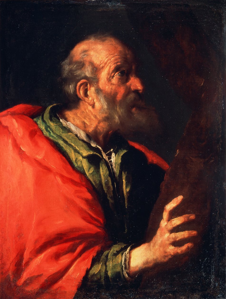 一位使徒彼得的老人头，十七世纪 作者 贝尔纳多·斯特罗兹（Bernardo Strozzi）