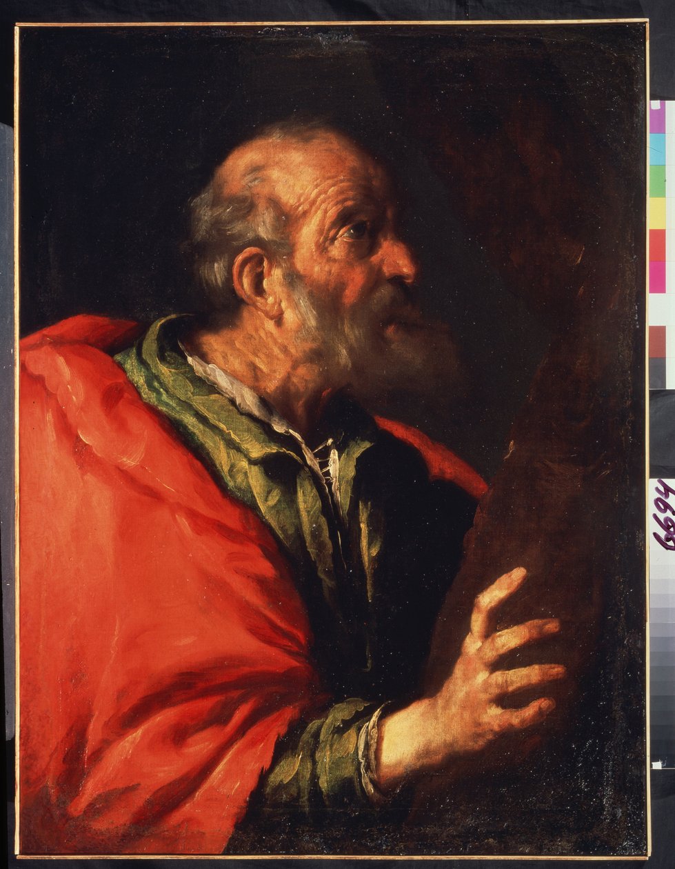 一个老人的头，使徒彼得？ 作者 贝尔纳多·斯特罗兹（Bernardo Strozzi）