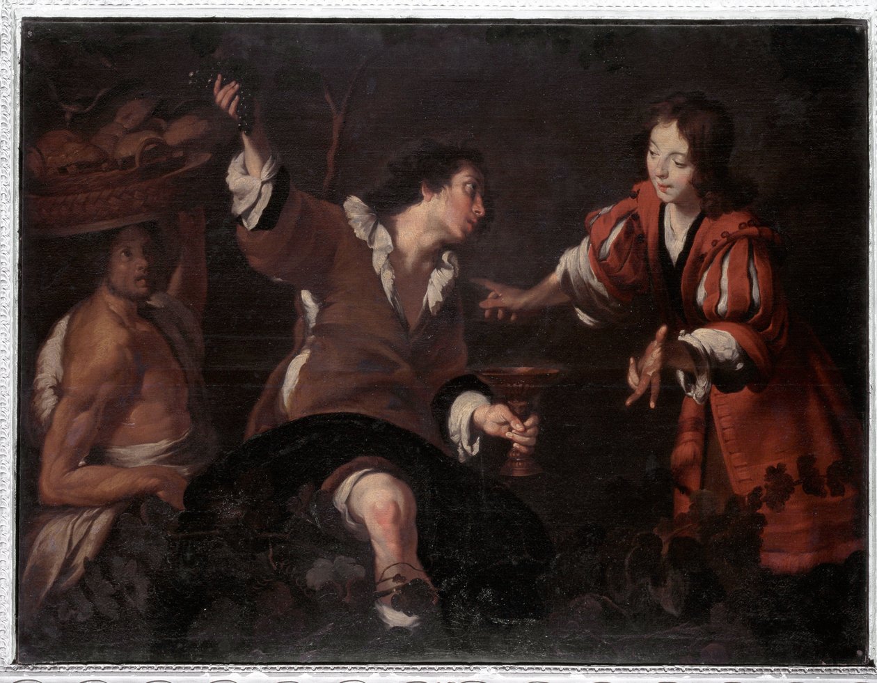 约瑟夫解梦（布面油画 作者 贝尔纳多·斯特罗兹（Bernardo Strozzi）