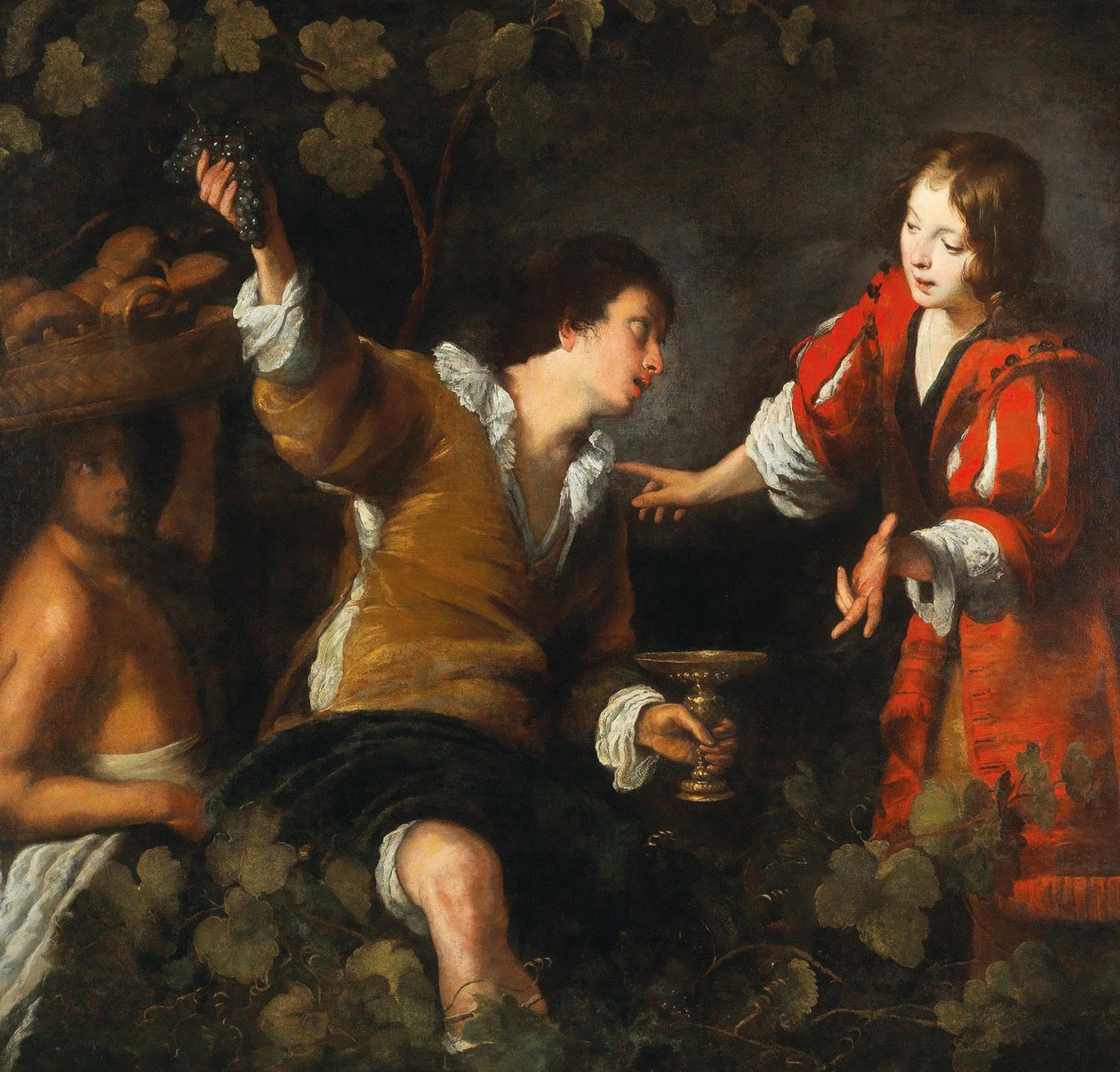约瑟夫诠释了面包师和管家的梦想。 作者 贝尔纳多·斯特罗兹（Bernardo Strozzi）
