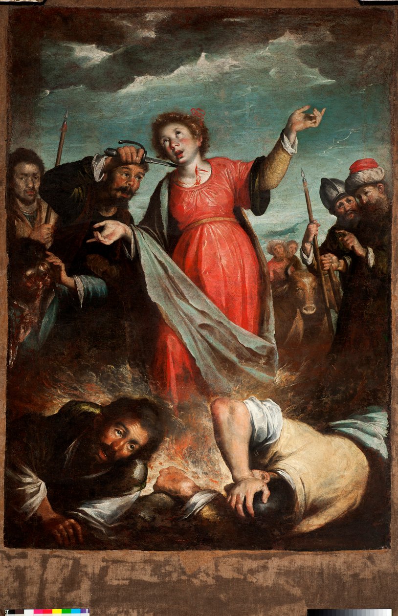 圣卢西亚殉难（布面油画） 作者 贝尔纳多·斯特罗兹（Bernardo Strozzi）