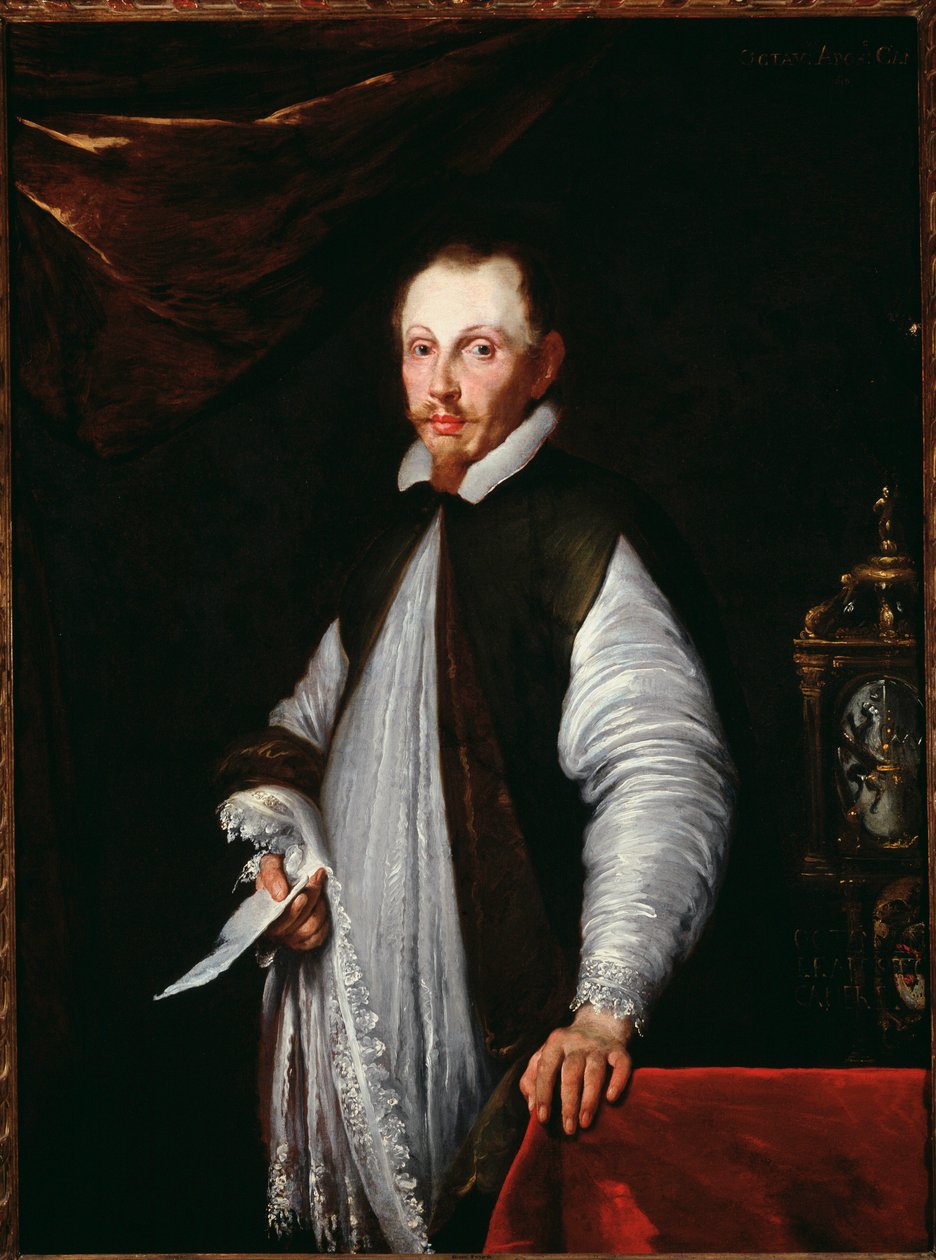 Portrait of Cardinal Ottaviano Raggi (oil on canvas 作者 贝尔纳多·斯特罗兹（Bernardo Strozzi）