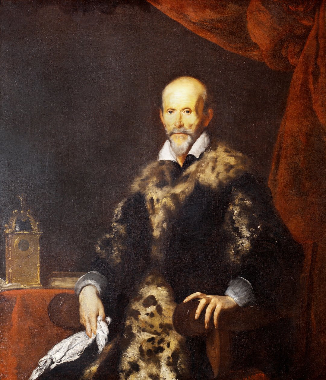 一个热那亚贵族的肖像，1615年。 作者 贝尔纳多·斯特罗兹（Bernardo Strozzi）