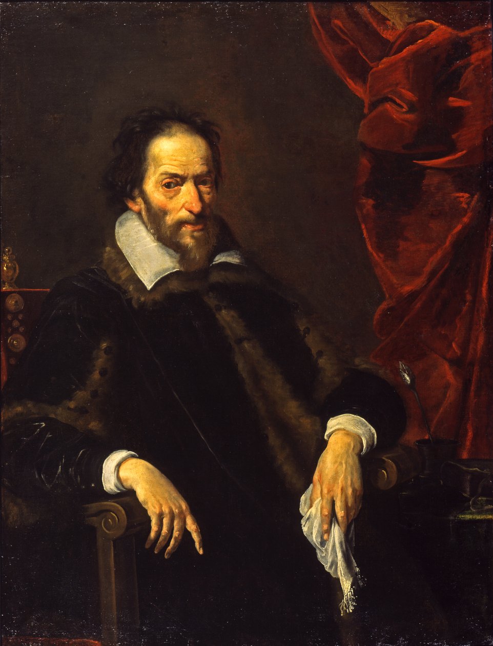 绅士的画象，c.1625-1632 作者 贝尔纳多·斯特罗兹（Bernardo Strozzi）