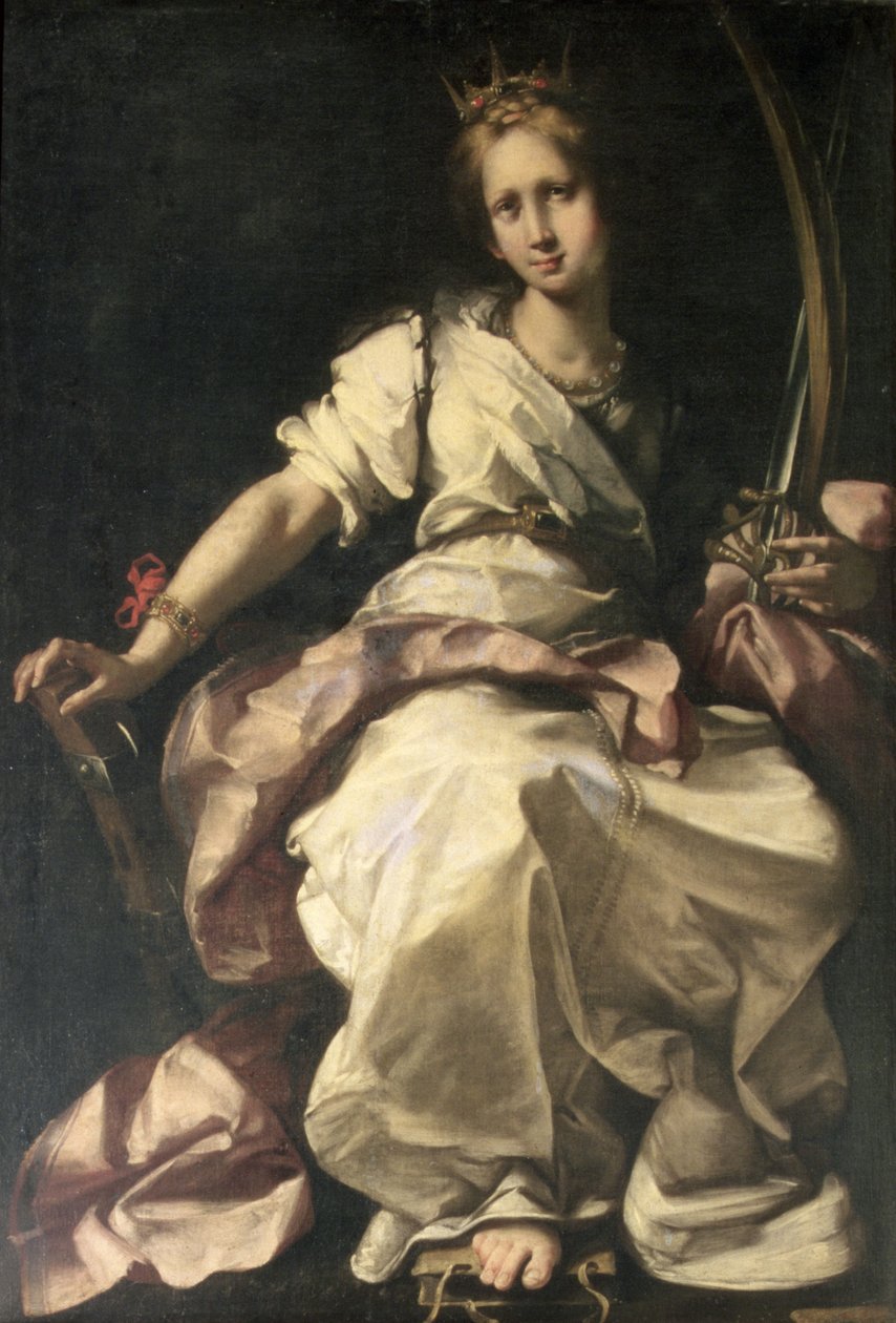 亚历山大的圣凯瑟琳 作者 贝尔纳多·斯特罗兹（Bernardo Strozzi）