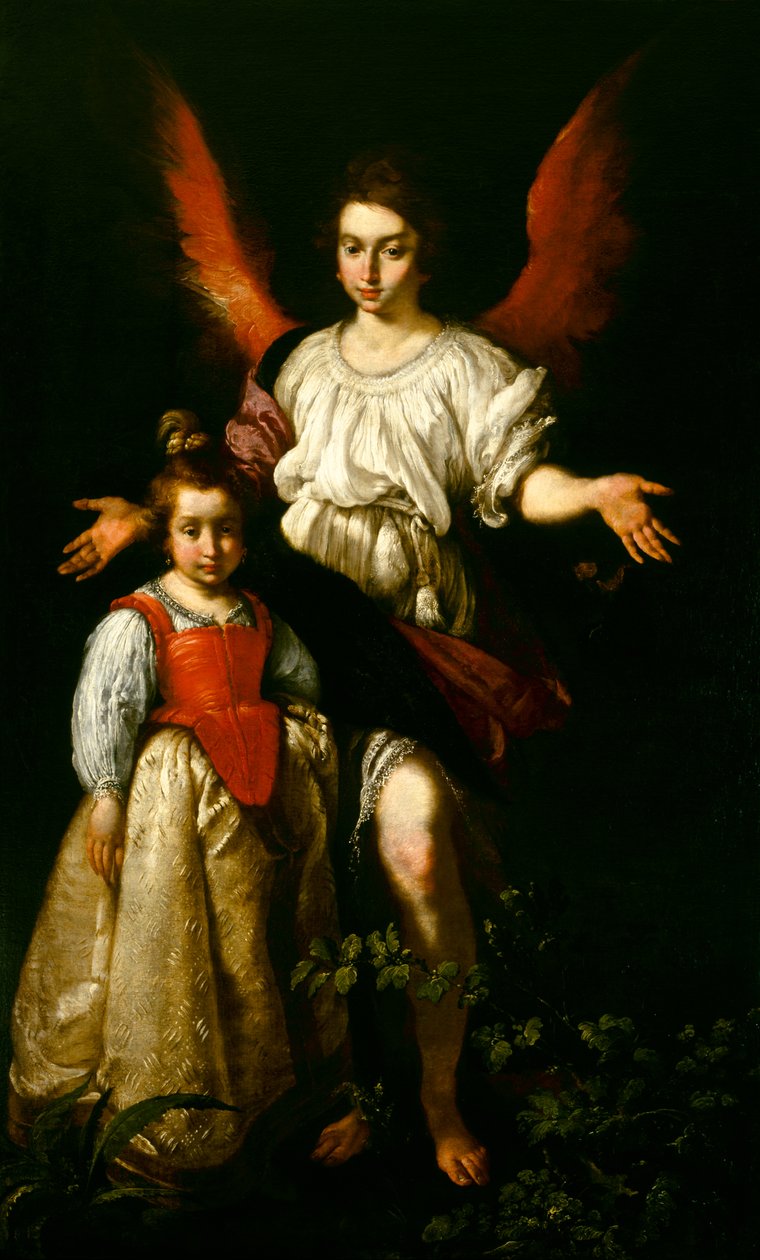 卫报天使，c.1630 作者 贝尔纳多·斯特罗兹（Bernardo Strozzi）