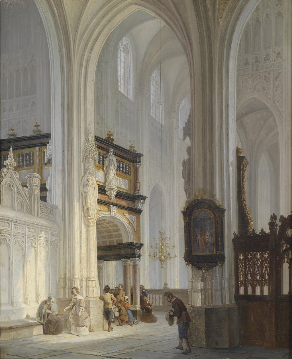 Kircheninterieur 作者 伯纳德斯·范·德·拉尔
