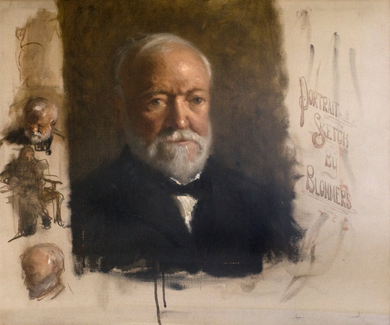 安德鲁·卡内基 (1835-1918)，约 1912 年（布面油画） 作者 Bernardus Johannes Blommers或Bloomers