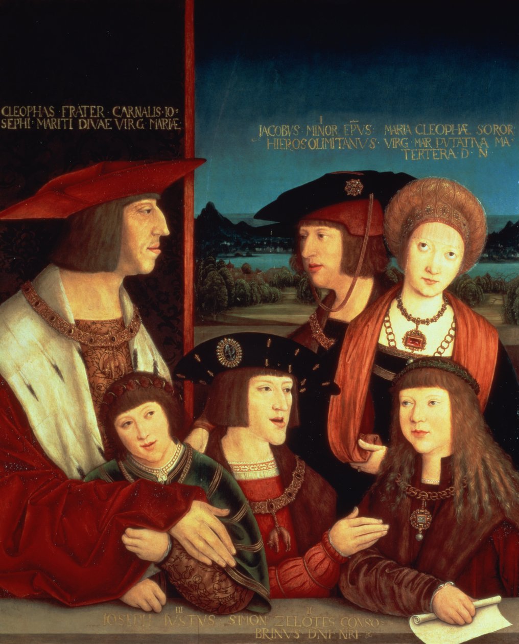 马克西米利安一世（1459-1519）和他的第一任妻子玛丽勃艮第（1457-82），他们的儿子菲利普一世西班牙和卡斯蒂利亚国王（公平）（1478-1506），他的儿子查理五世（1500-58），费迪南德一世（150 作者 伯恩哈德·斯特里格尔